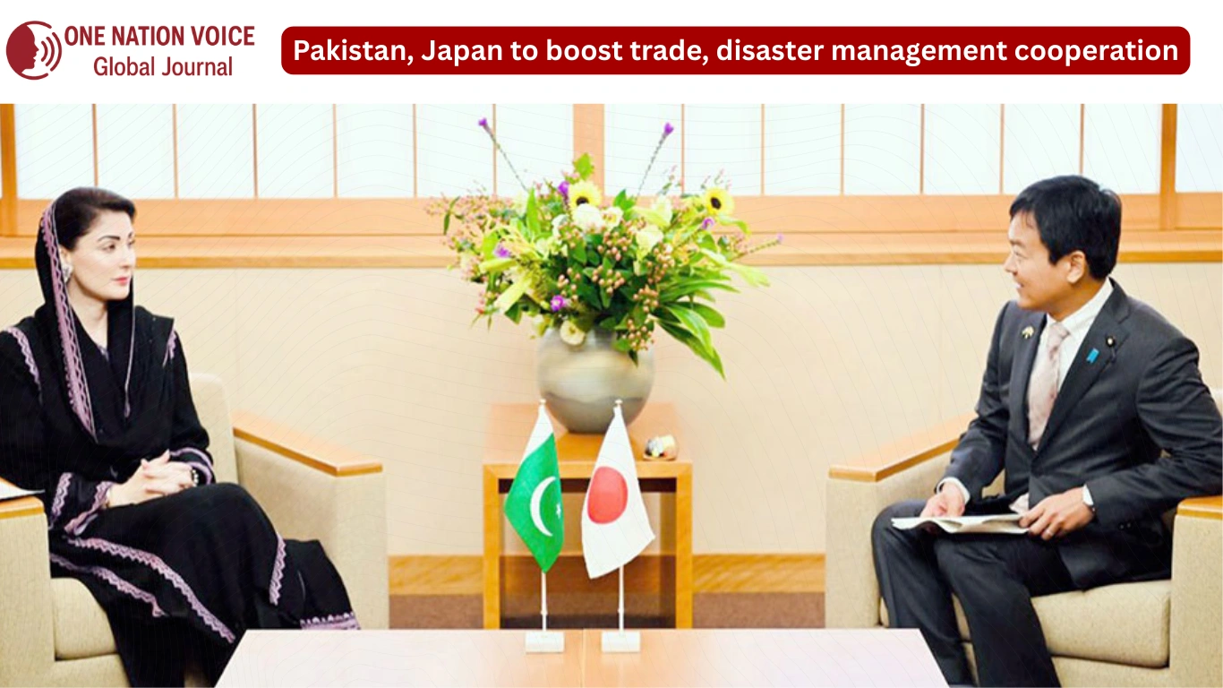Pakistan, Japan to boost trade, disaster management cooperation ONV article 2nd