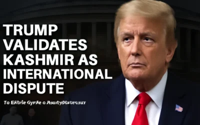 Trump Public Validation of Kashmir as International Dispute