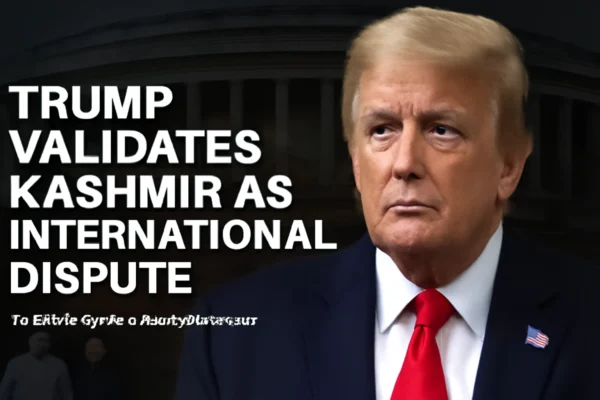 Trump’s Public Validation of Kashmir as International Dispute One Nation Voice