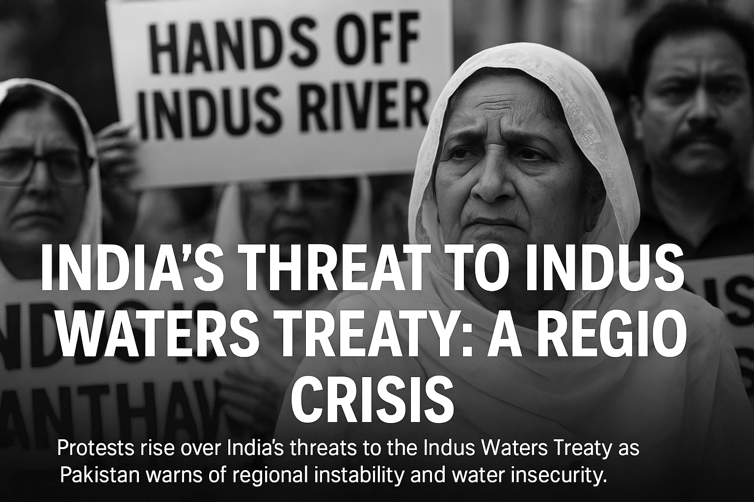 India’s Threat to Indus Waters Treaty A Regional Crisis