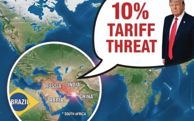 Trump threatens 10% tariff on Brics allies