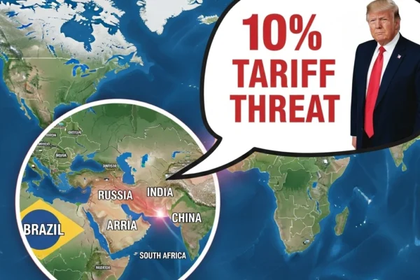 Trump threatens 10% tariff on Brics allies