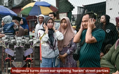 Indonesia turns down ear-splitting ‘haram’ street parties