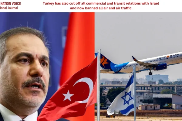 Turkey has also cut off all commercial and transit relations with Israel and now banned all air and air traffic.