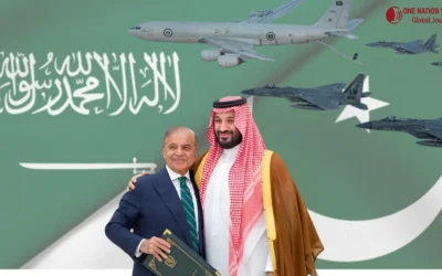 Saudi Air Force escorts PM Shehbaz Sharif’s jets on arrival in Riyadh