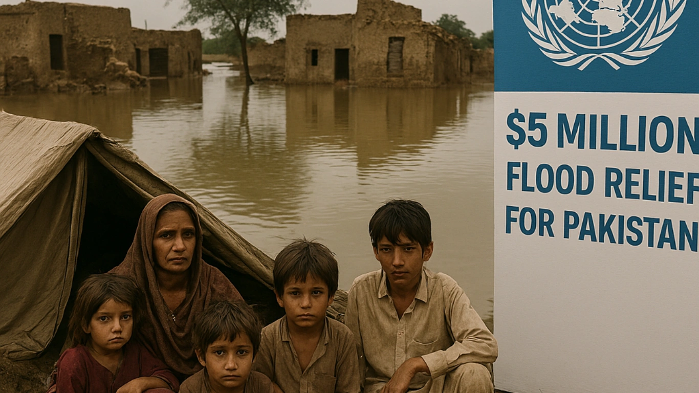 UN Sets aside $5 Million for Pakistan’s Flood Relief new