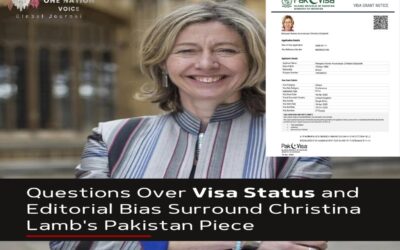 Christina Lamb entered Pakistan on a conference visa